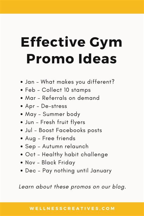 20 Gym Promotion Ideas To Boost Memberships.